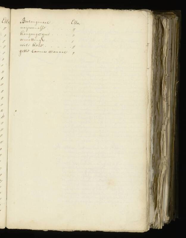 Seedlist from 1698