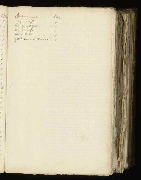 Seedlist from 1698